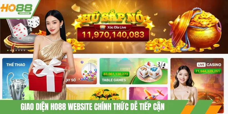 Giao diện HO88 website chính thức dễ tiếp cận