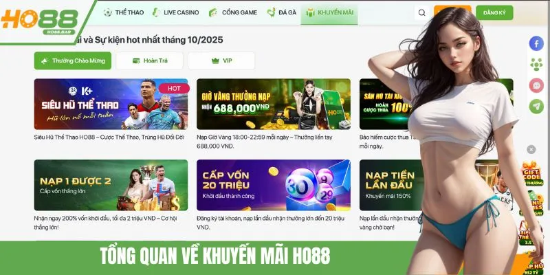 Tổng quan về khuyến mãi HO88